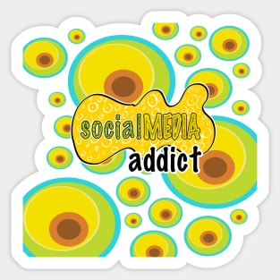 Social media addict Sticker